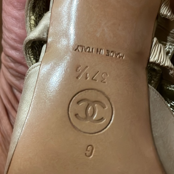 Chanel slides heels size 37.5/7 - Picture 8 of 12